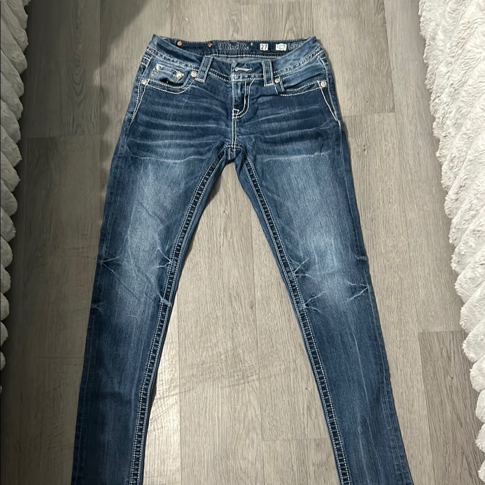 Miss Me Dark Blue Skinny Jeans